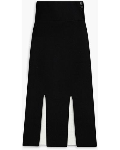 3.1 Phillip Lim Wool-blend Crepe Midi Skirt - Black