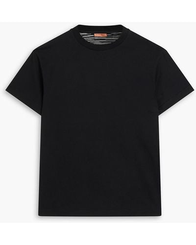 Missoni Appliquéd Cotton-jersey T-shirt - Black