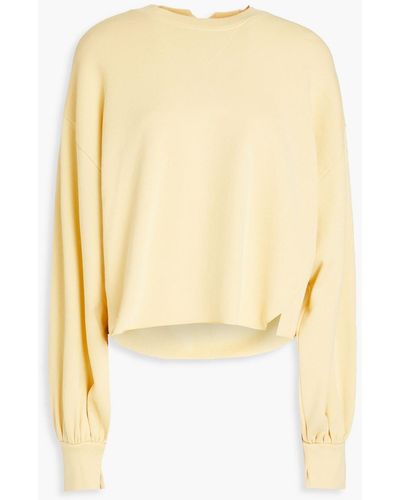 FRAME French Pima Cotton-terry Sweatshirt - Yellow