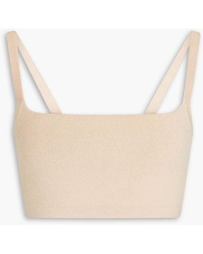 A.L.C. Knitted Bra Top - White
