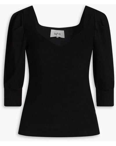 Ba&sh Tunis Ribbed-knit Sweater - Black