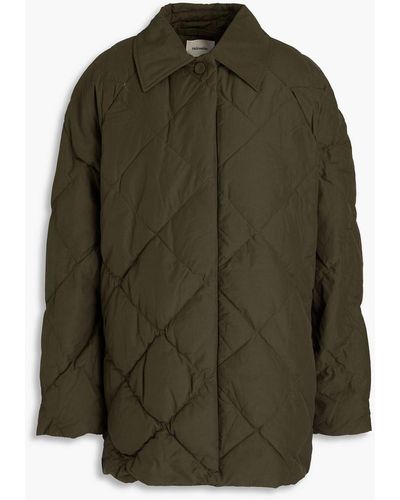 Holzweiler Quilted Shell Down Jacket - Green