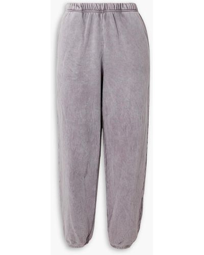 Les Tien Cotton-jersey Track Trousers - Grey