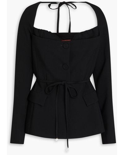 Altuzarra Bead-embellished Crepe Jacket - Black