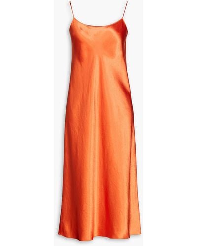 Vince Slip dress aus satin - Orange