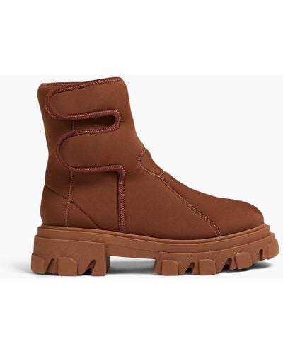 Gia Borghini Scuba Ankle Boots - Brown