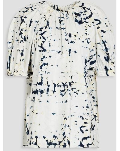 3.1 Phillip Lim Printed Cotton-poplin Top - White