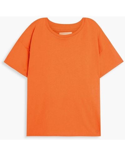 Loulou Studio Basil Pima Cotton-jersey T-shirt - Orange