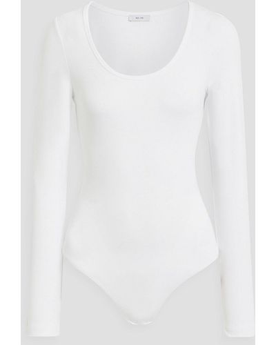 Iris & Ink Josie Jersey Bodysuit - White