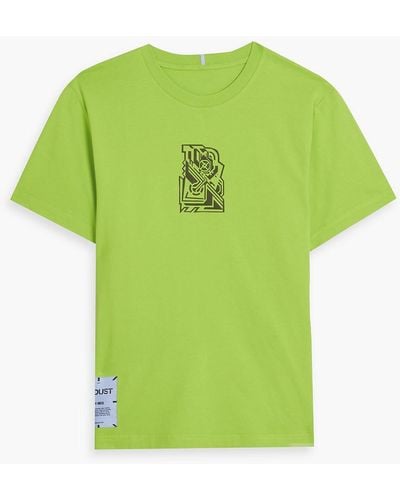 McQ Printed Cotton-jersey T-shirt - Green