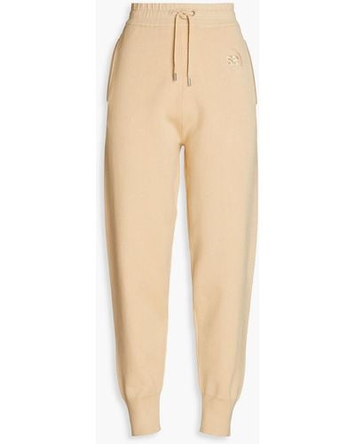 Sandro Knitted Track Pants - Natural