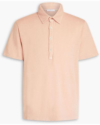 Boglioli Poloshirt aus leinen - Pink