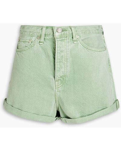 Rag & Bone Maya Denim Shorts - Green