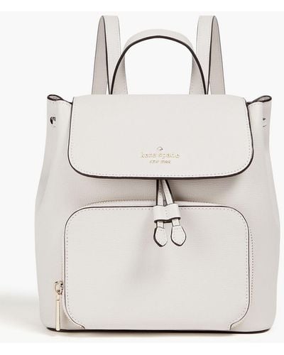Kate Spade Textured-leather Backpack - White