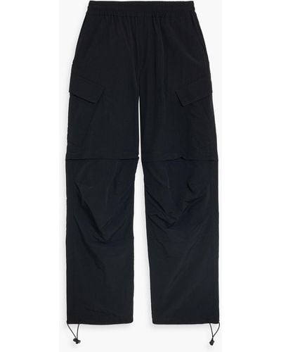 MSGM Convertible Shell Cargo Drawstring Trousers - Blue