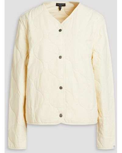 Rag & Bone Quilted Twill Jacket - Natural