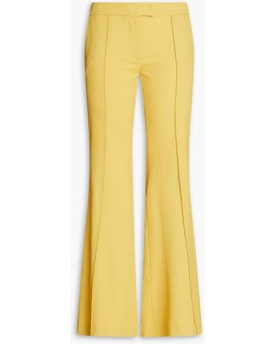 Zeynep Arcay Wool-twill Flared Trousers - Yellow