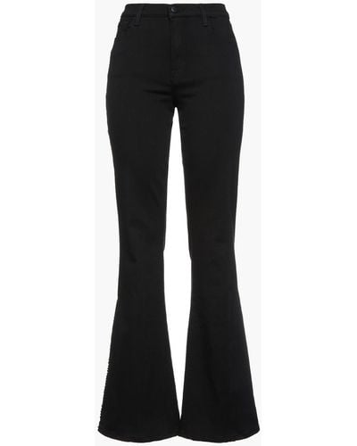 J Brand Embellished Mid-rise Flared Jeans - Black