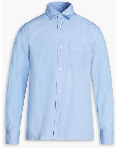 Officine Generale Esteban Cotton-poplin Shirt - Blue