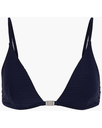 Jets by Jessika Allen Disposition Ribbed Triangle Bikini Top - Blue