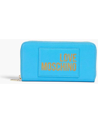 Love Moschino Faux Leather Wallet - Blue