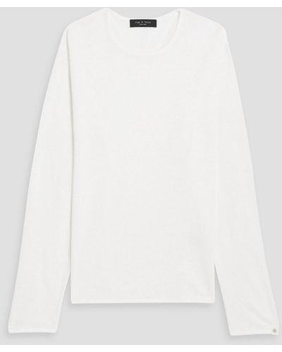 Rag & Bone Kerwin Linen Sweater - White
