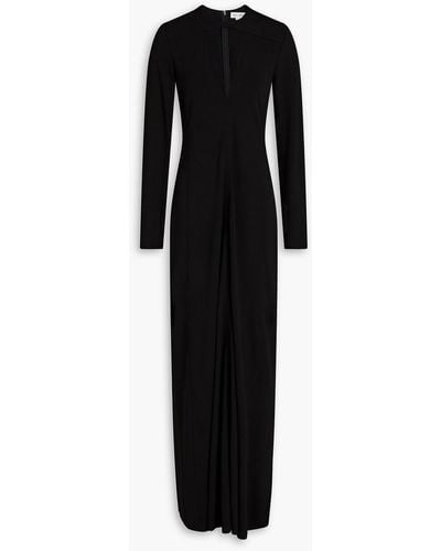 Victoria Beckham Cutout Stretch-jersey Maxi Dress - Black