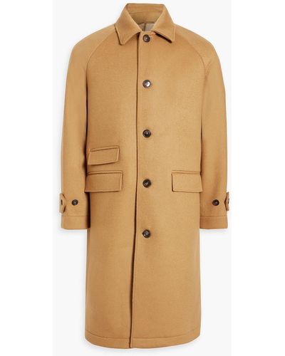 Officine Generale Foster Wool-felt Coat - Natural