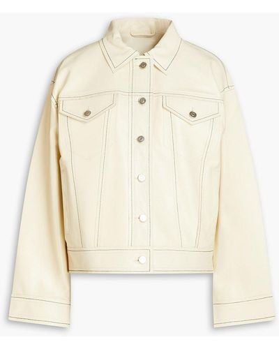 Stand Studio Jean Leather Jacket - Natural