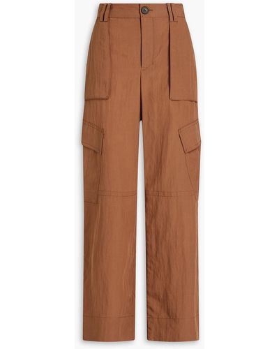 Vince Lyocell-blend Cargo Trousers - Brown