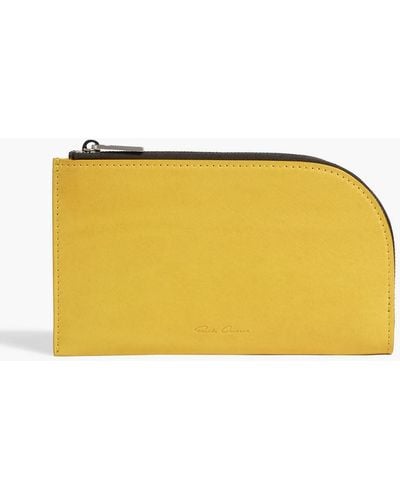 Rick Owens Leather Wallet - Yellow