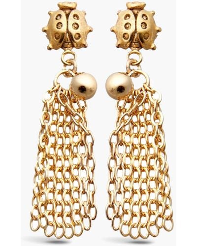 Zimmermann Ladybeetle Gold-tone Earrings - Metallic
