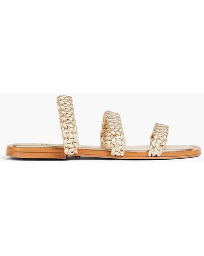 Paula Torres Paola Leather Sandals - White