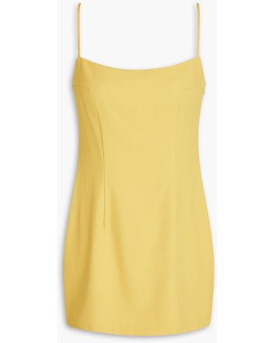 Zeynep Arcay Wool-twill Mini Dress - Yellow