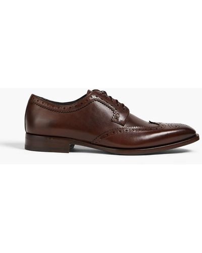 Dunhill Perforated Leather Brogues - Brown