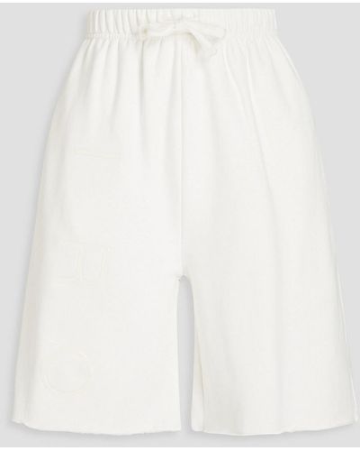 IRO Shorts aus baumwollfleece - Weiß