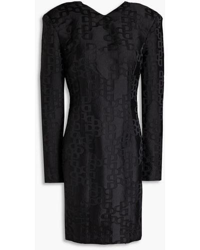 Day Birger et Mikkelsen Dawson Crinkled Satin-jacquard Mini Dress - Black