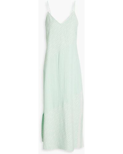 Summery Copenhagen Pipi Cotton-jacquard Midi Slip Dress - White