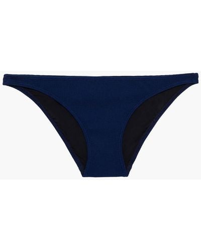 Solid & Striped Tief sitzendes bikini-höschen aus piqué - Blau