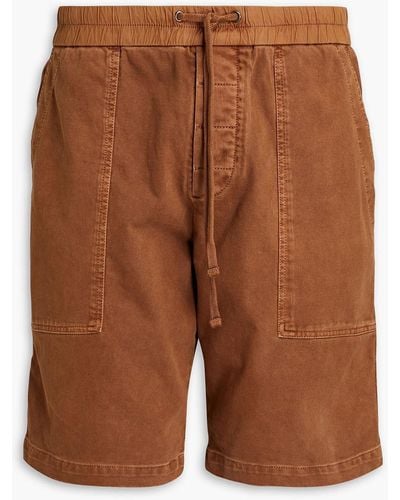 James Perse Cotton-jersey Shorts - Brown