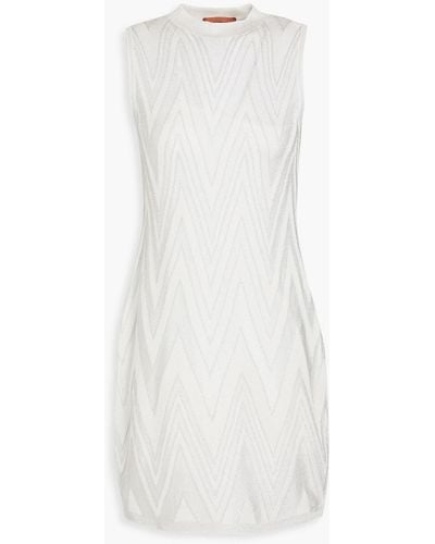 Missoni Crochet-knit Mini Dress - White