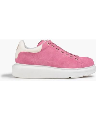 Australia Luxe Leen Suede Sneakers - Pink