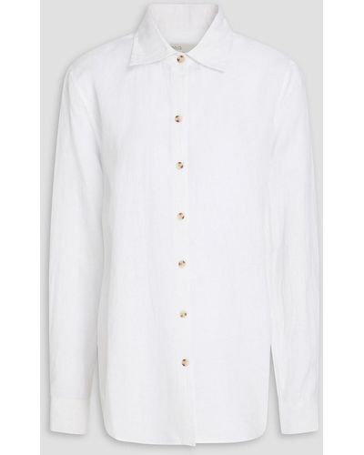 Onia Linen And Lyocell-blend Shirt - White