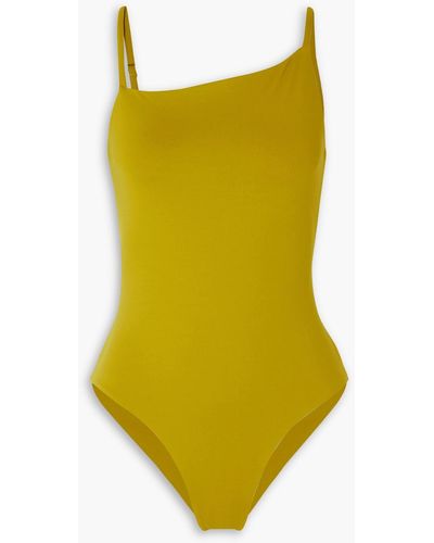 Skin Lucie Asymmetric Swimsuit - Yellow