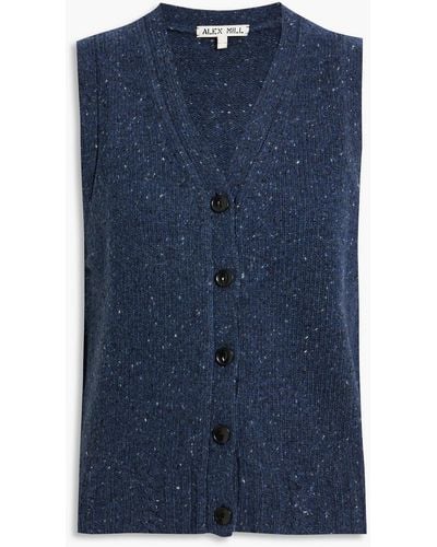 Alex Mill Donegal Merino Wool-blend Vest - Blue