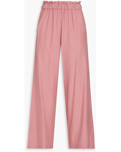 Casa Raki Natalia Cupro Wide-leg Trousers - Pink