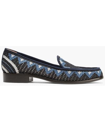 Tabitha Simmons Blakie Sol Crocheted Loafers - Black