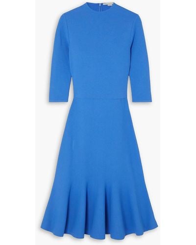 Stella McCartney Pleated Knitted Dress - Blue