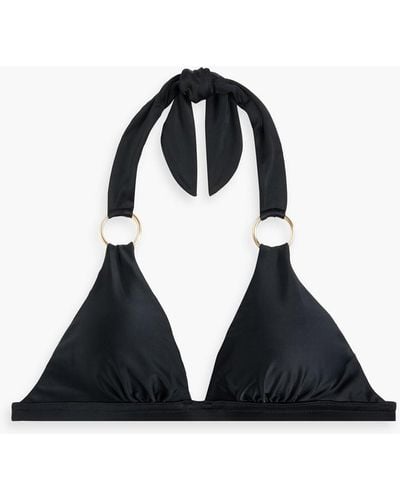 ViX Ring-embellished Triangle Bikini Top - Black