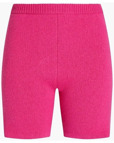 Magda Butrym Mélange Wool Shorts - Pink